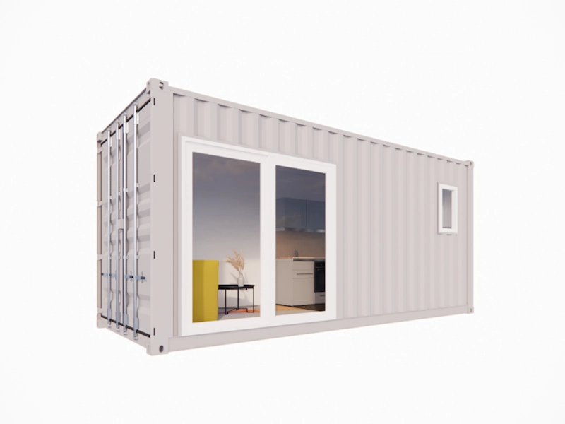 Studio in een container van 20 voet, 14 m² - Afbeelding 3