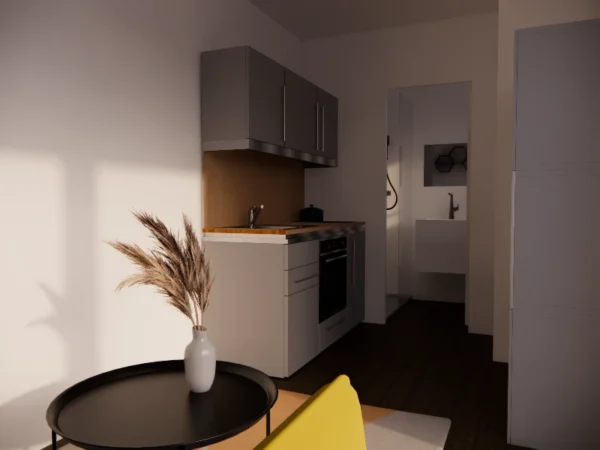 Studio in een container van 20 voet, 14 m² - Afbeelding 5