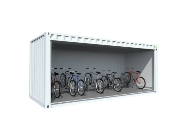 Fietsenstalling in een halfoverdekte 20 voet container met 16 plaatsen - Afbeelding 5