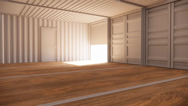 Opslagruimte van 55 m² in containers van 20 voet met metalen rolluik en dienstdeur - Afbeelding 5