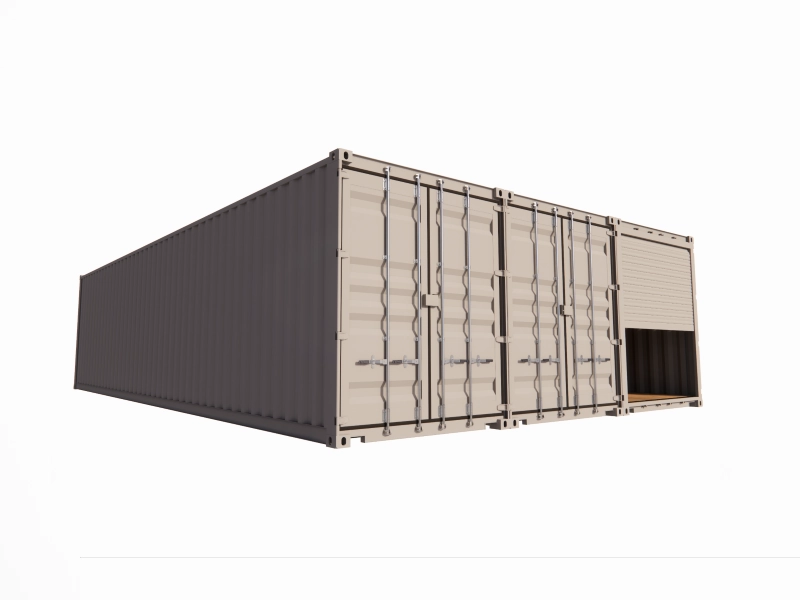 Opslagruimte van 85 m² in containers van 40 voet met metalen rolluik en dienstdeur - Afbeelding 6
