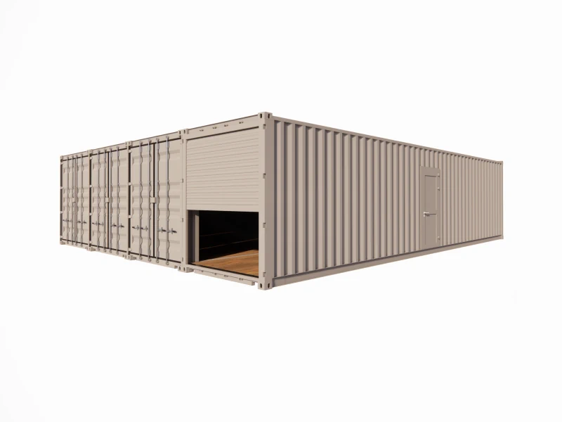 Opslagruimte van 120 m² in containers van 40 voet met metalen rolluik en dienstdeur - Afbeelding 7