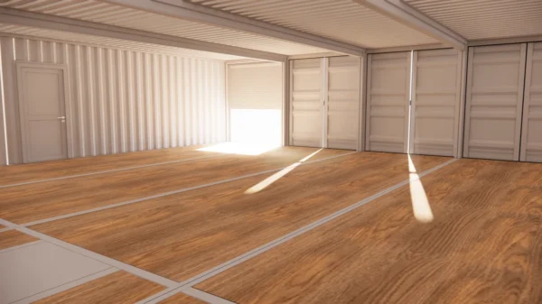 Opslagruimte van 120 m² in containers van 40 voet met metalen rolluik en dienstdeur - Afbeelding 3