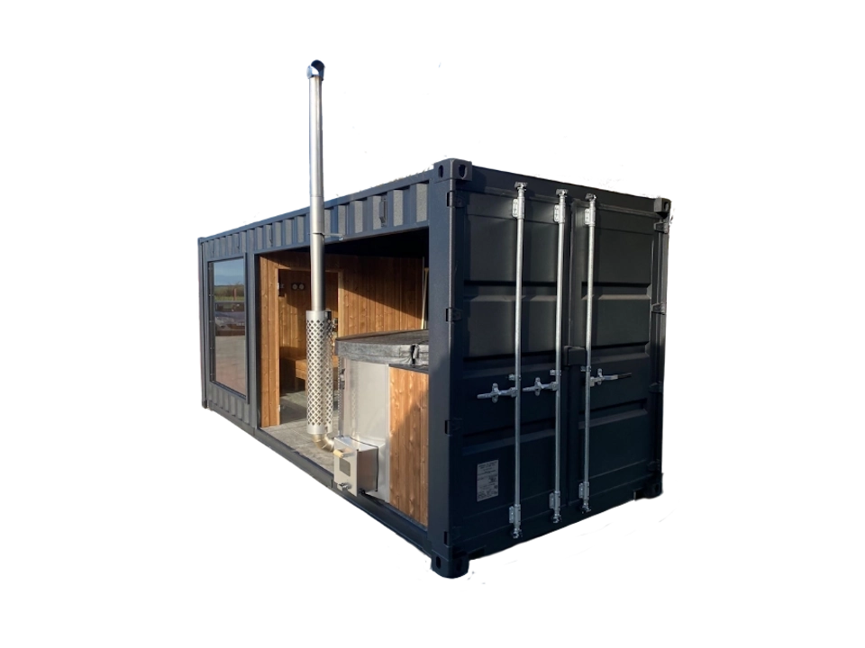 Container ingericht als spa van 15 m² voor 4 tot 6 personen - Afbeelding 4