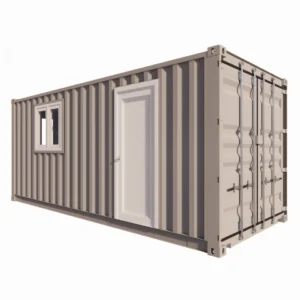 Pauzeruimte met kitchenette van 13 m² in een container van 20 voet
