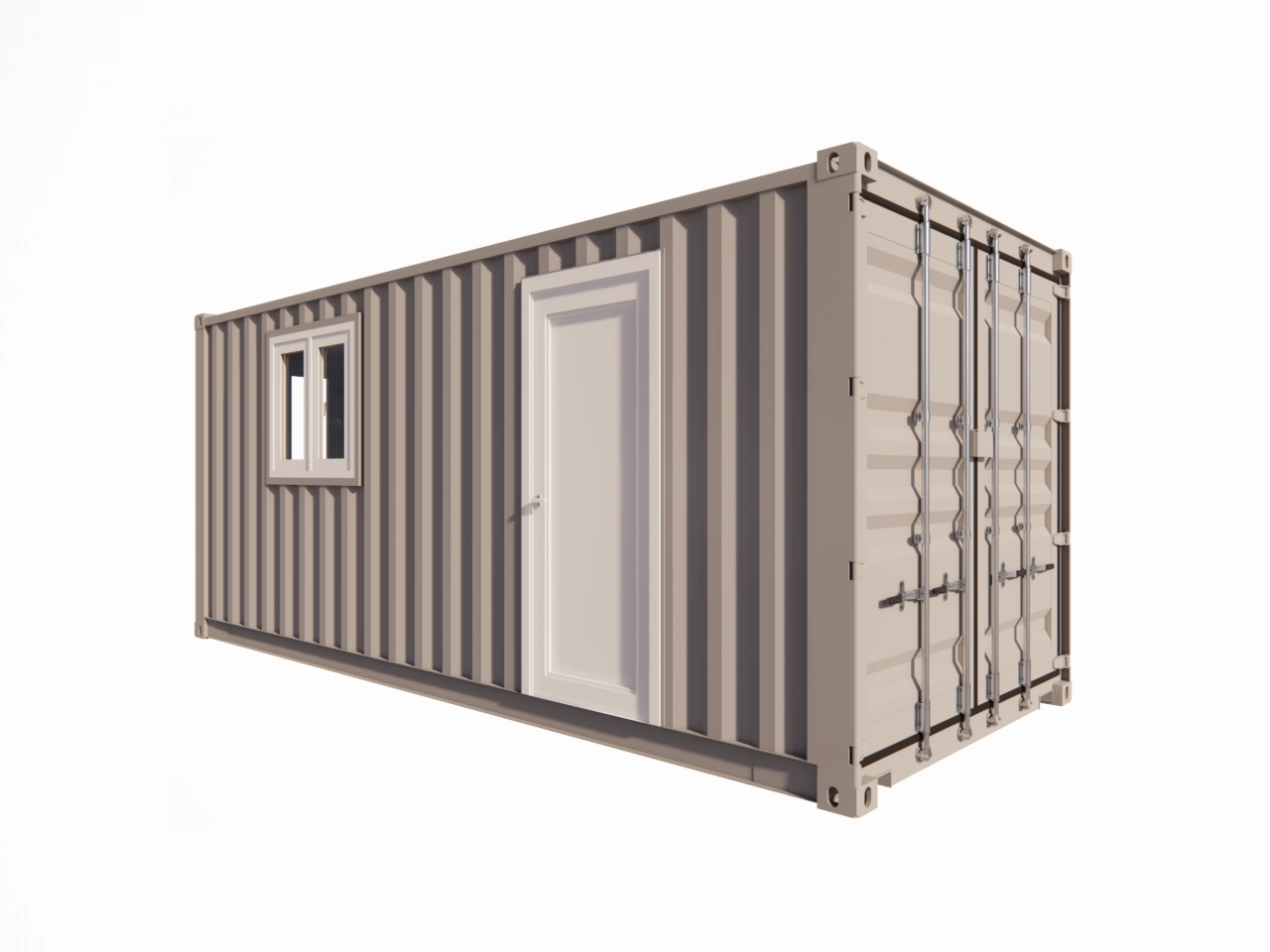 Pauzeruimte met kitchenette van 13 m² in een container van 20 voet