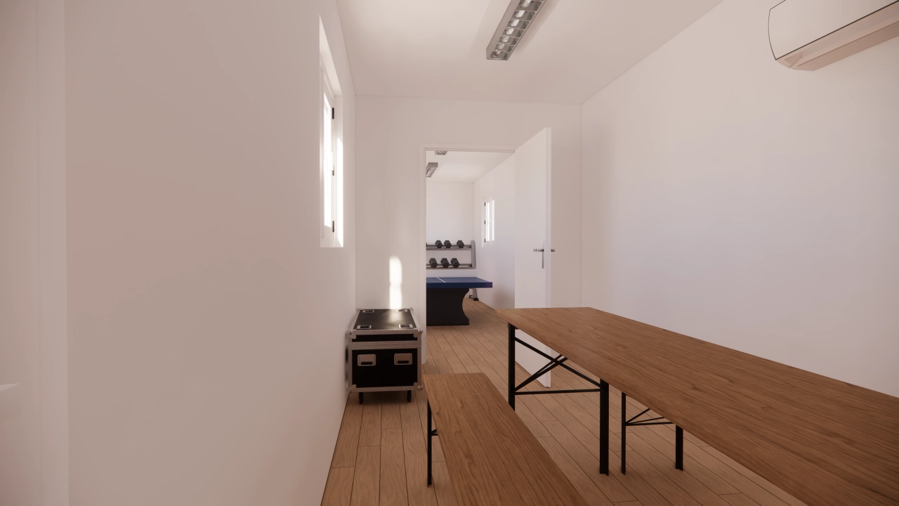 Kantoor en pauzeruimte met kitchenette van 28 m² in een container van 40 voet - Afbeelding 3